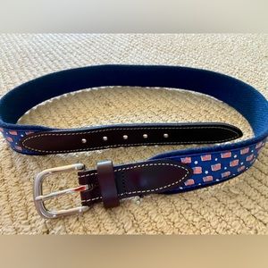 Vineyard Vines American Flag Belt / Size 28